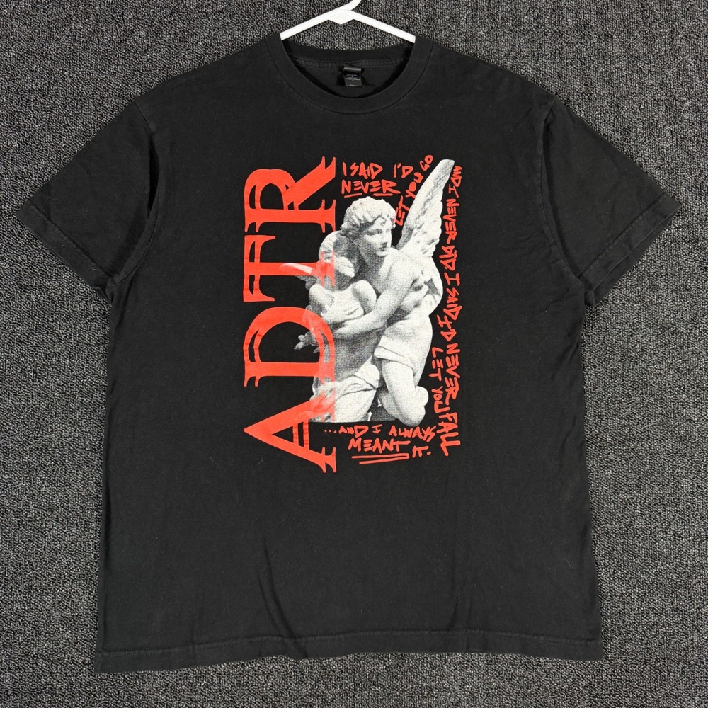 A Day To Remember ADTR Band T-Shirt Mens L Black Angel Have Faith In me Lyrics